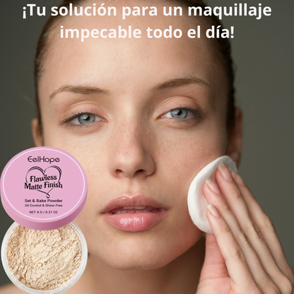 Polvo Flawless. Piel sin Brillo