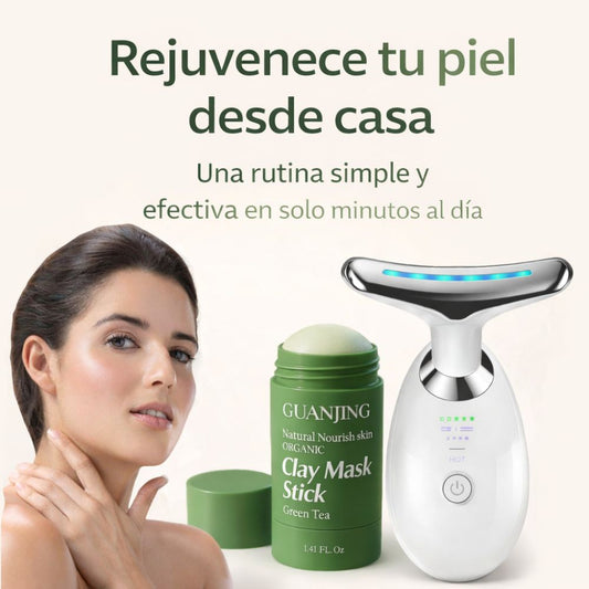 Pack Ritual Facial Rejuvenecedor EMS + Mascarilla Té Verde