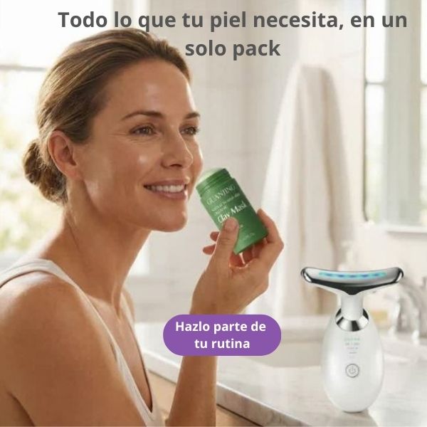 Pack Ritual Facial Rejuvenecedor EMS + Mascarilla Té Verde