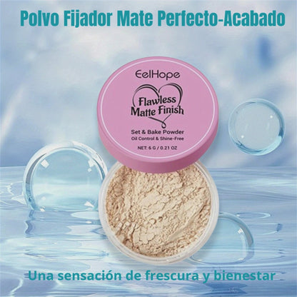 Polvo Flawless. Piel sin Brillo